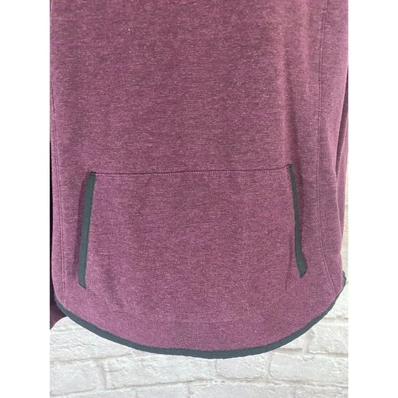 ATHLETA Sentry Hoodie Sweatshirt Medium Top California Plum Activewear 9498 - Picture 6 of 12